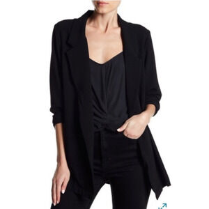 Lush Novak Crepe Blazer Black Size M 8-12